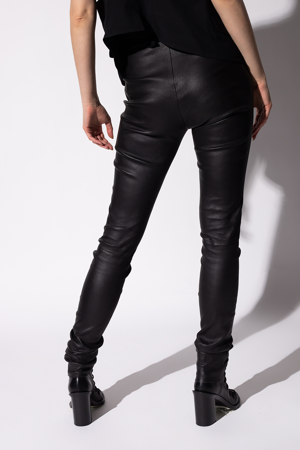 Ann demeulemeester leather store pants